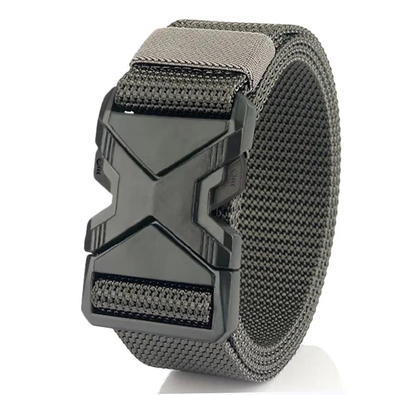 Ceinture à boucle en Nylon tressé pour hommes, légère et respirante, 125cm, pour les déplacements qu