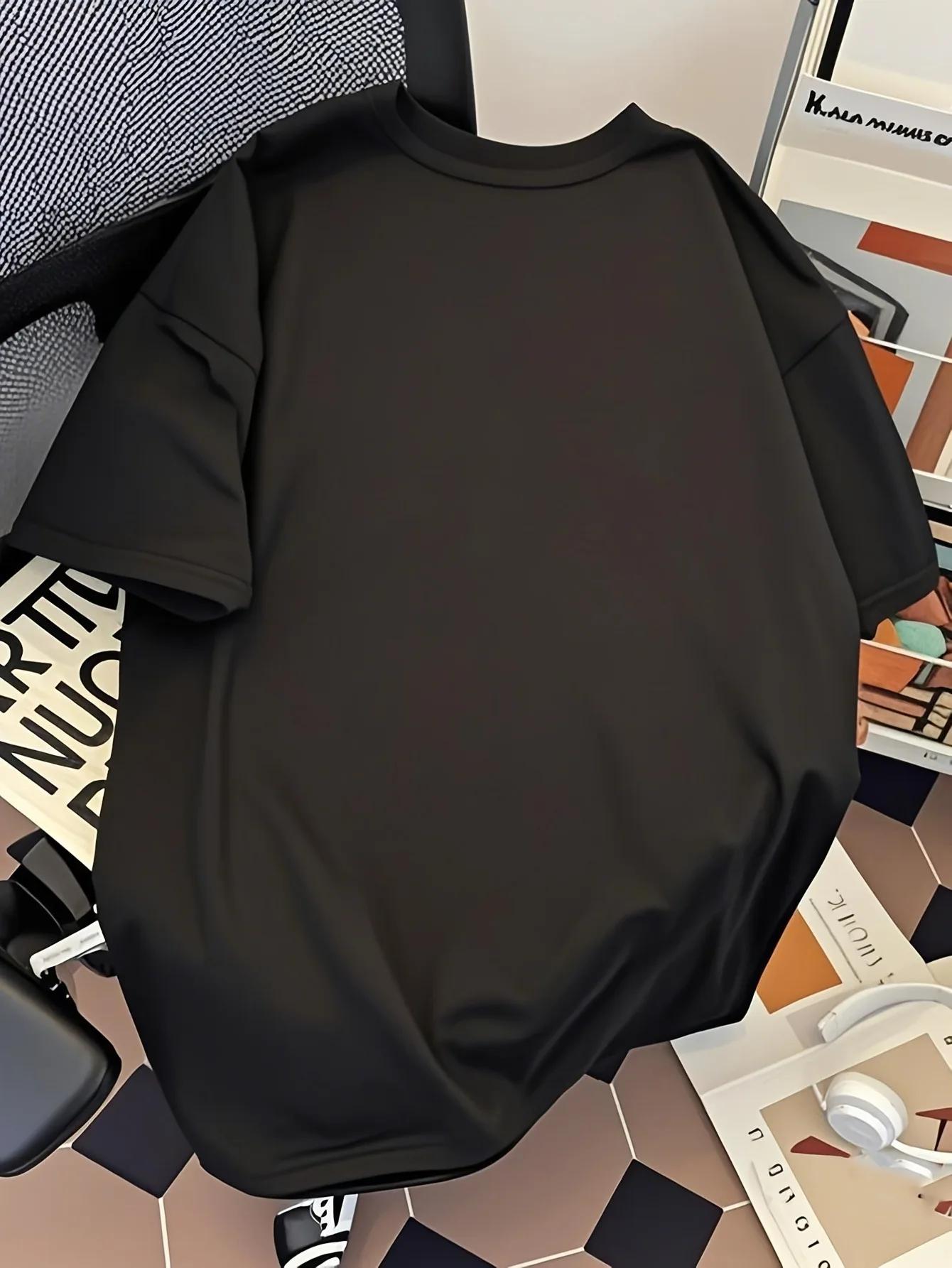 T-shirt pour homme 100% coton, nouveau style d'été, respirant, avec tissu de haute qualité, adapté a