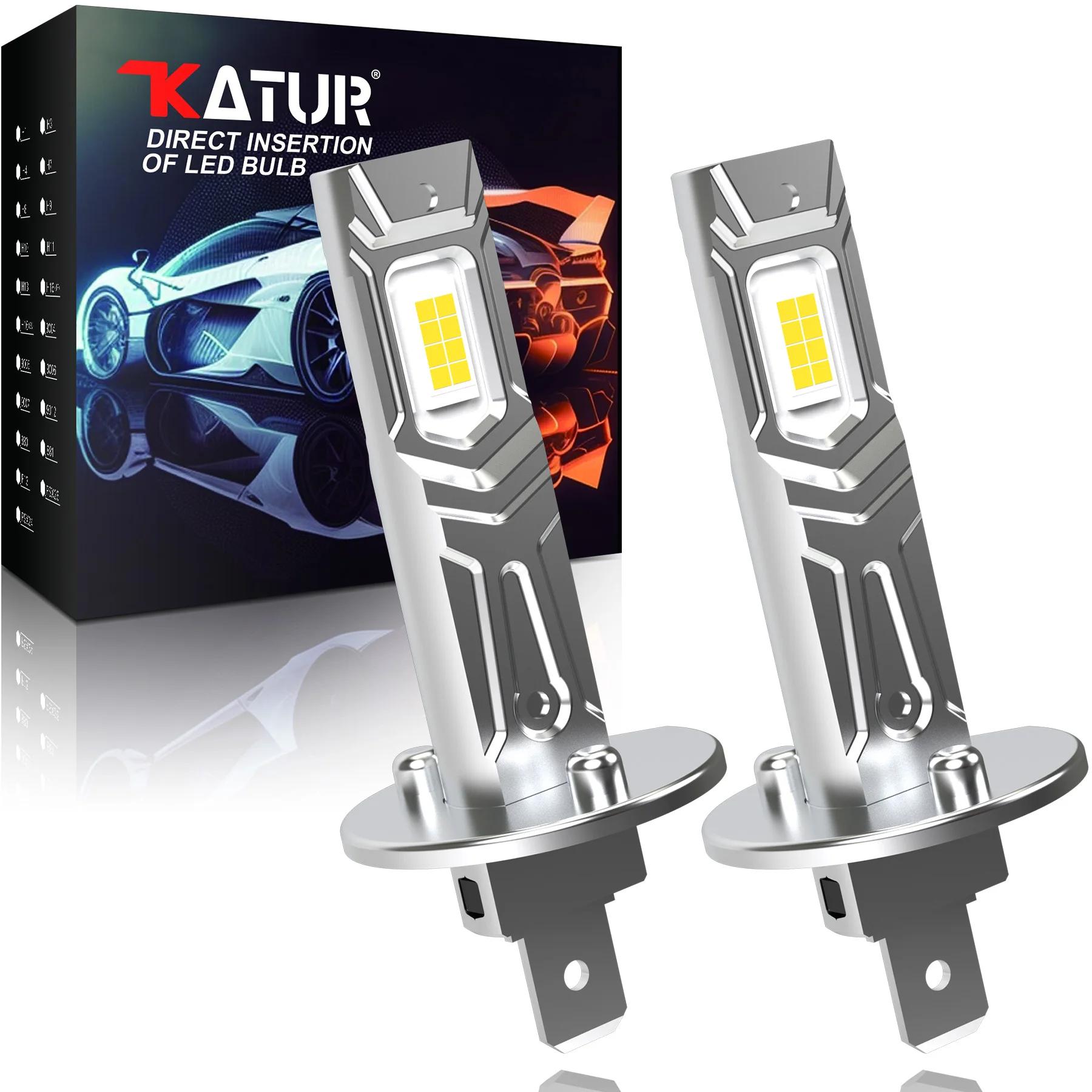 Katur-Ampoule de Sauna LED H1, Résistante à 360, 6500K, Super Lumineux, pour Voiture, Faisceau Haut 