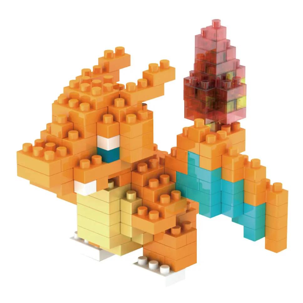 Mini blocs de construction Pokémon, figurines de dessin animé, Pikachu, Dracaufeu, Évoli, Mewtwo, jo