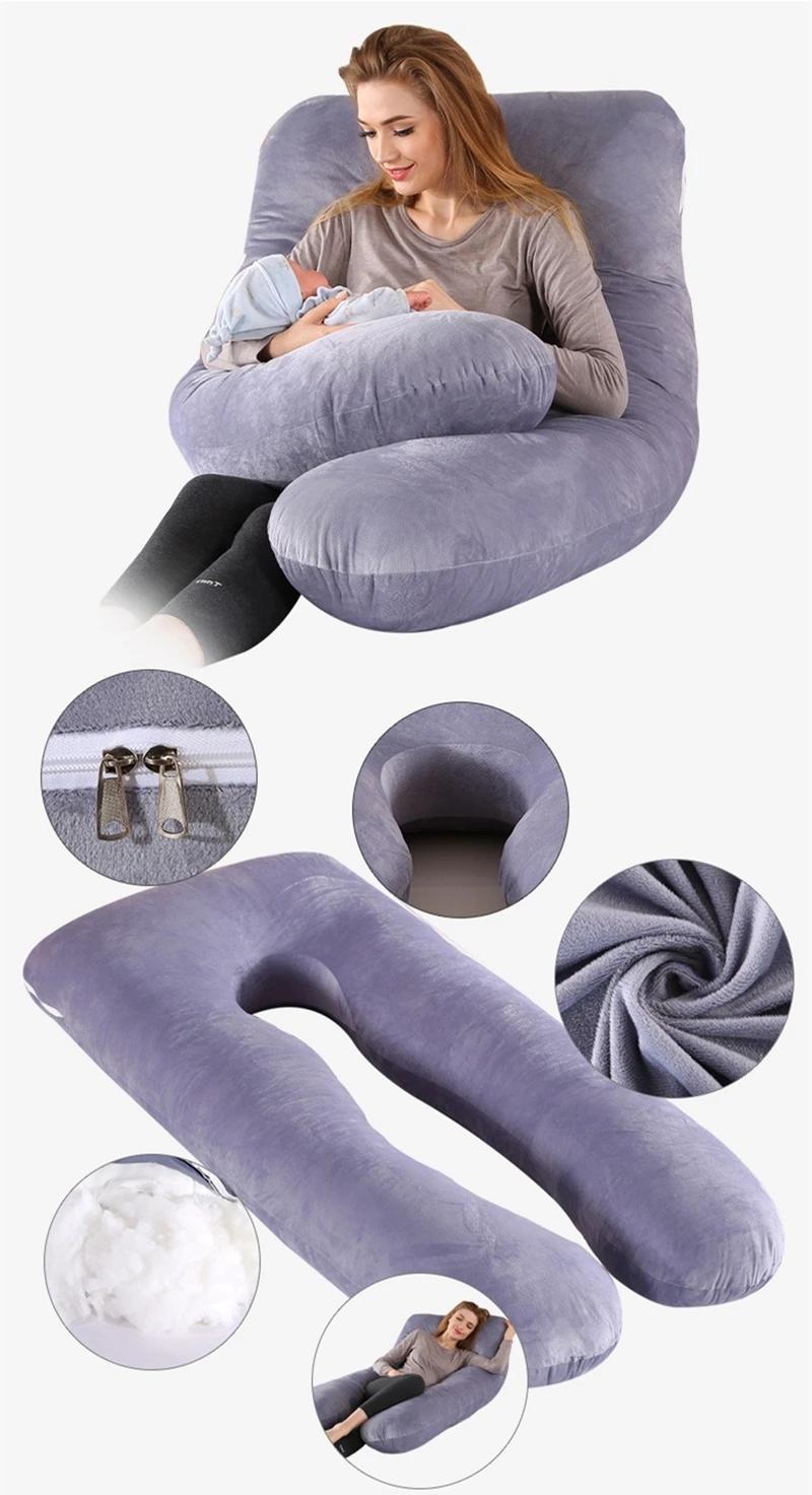 Oreiller corporel en mousse à mémoire de forme pour tout le corps, 130x70cm, oreillers de grossesse 