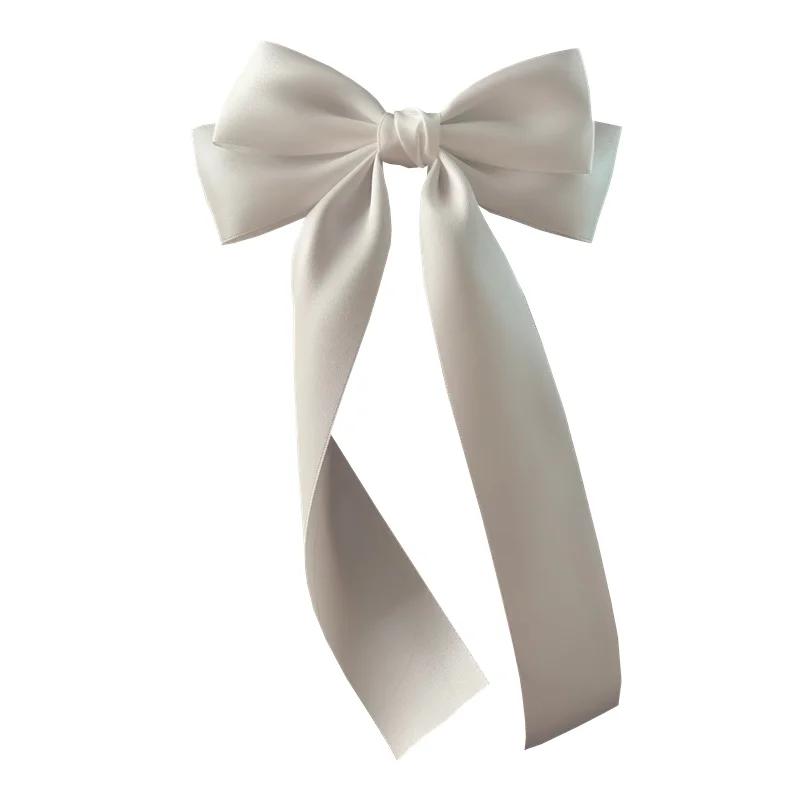 Barrette à cheveux en tissu style coréen pour femmes et filles, nœud en ruban, pince à ressort, acce