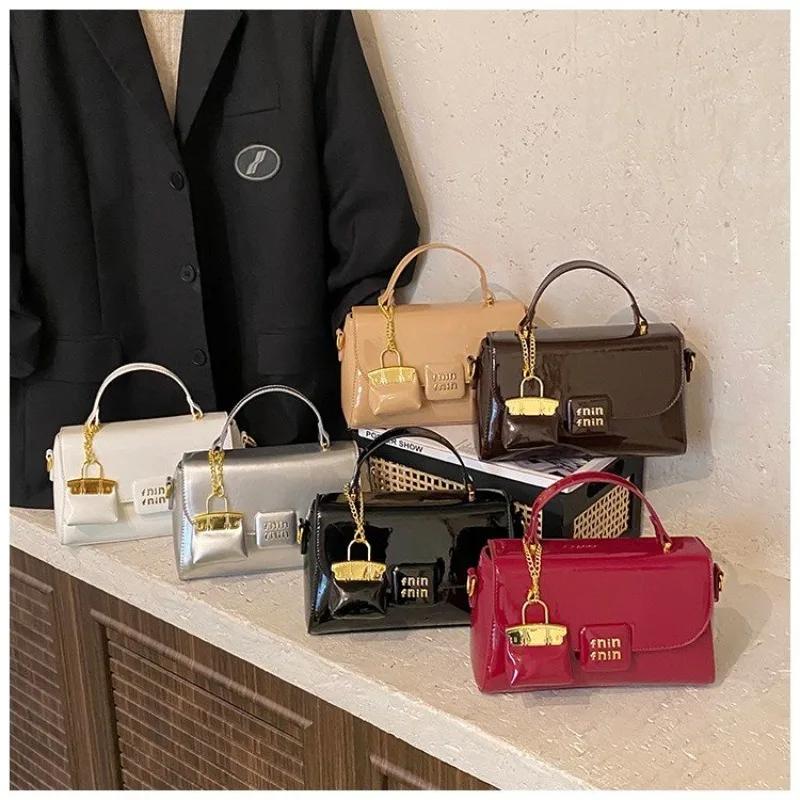 Sacs à langer élégants et simples de style parisien pour femmes, sac à bandoulière de créateur de mo