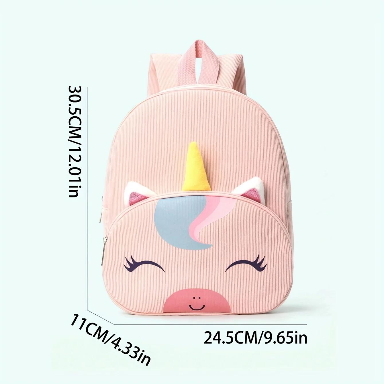 Sac à dos licorne personnalisé enfants - Cadeau Noël maternelle dessin animé brodé mignon