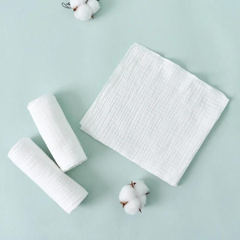 Couches en gaze de coton pour bébé, 8 pièces, pour nouveau-né, à langer, 43x45cm, lavables, réutilis