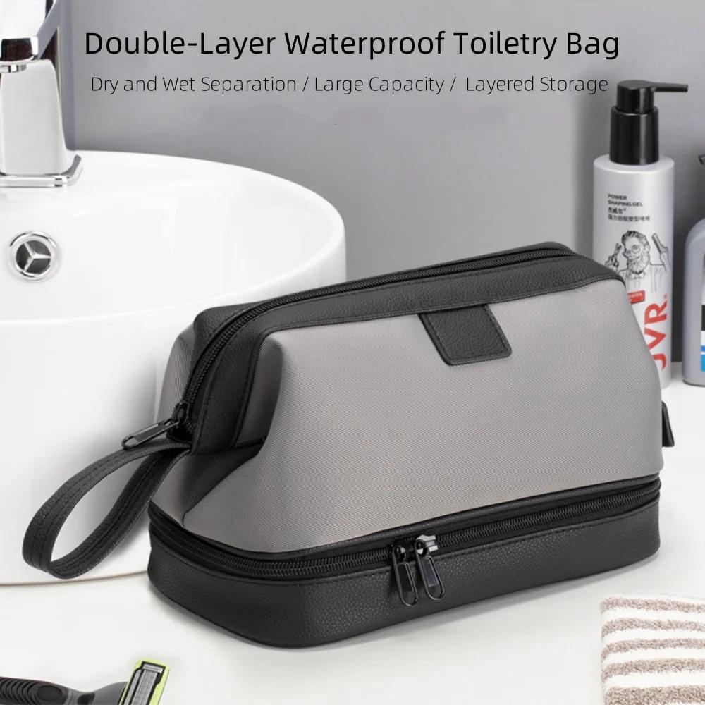 Trousse de Toilette de Voyage Grande Capacité pour Femme et Homme, Organisateur de Maquillage et Cos
