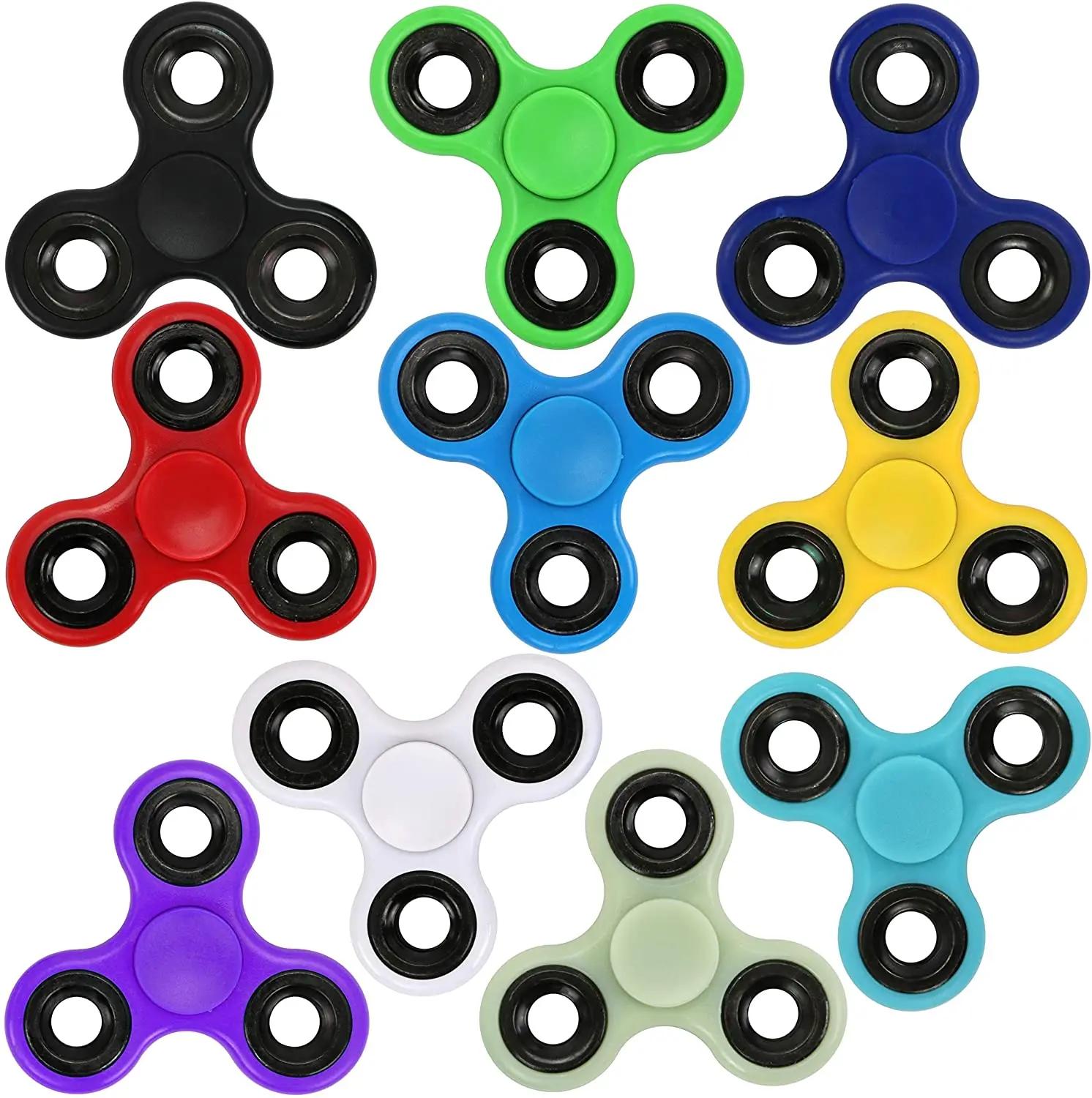 ABS Fidget Spinner EDC Spinner pour autisme tdah Anti-Stress Tri-Spinner haute qualité adultes enfan