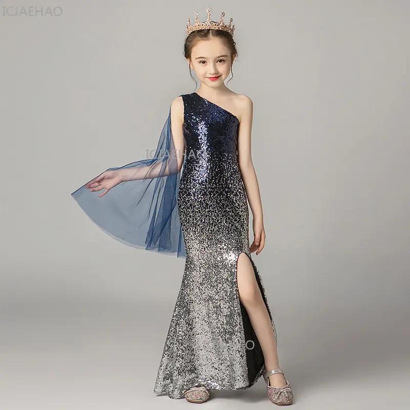 Robe de Princesse Rouge à Paillettes pour Filles 2026 – Tenue de Soirée pour Enfants, Robe de Cérémo