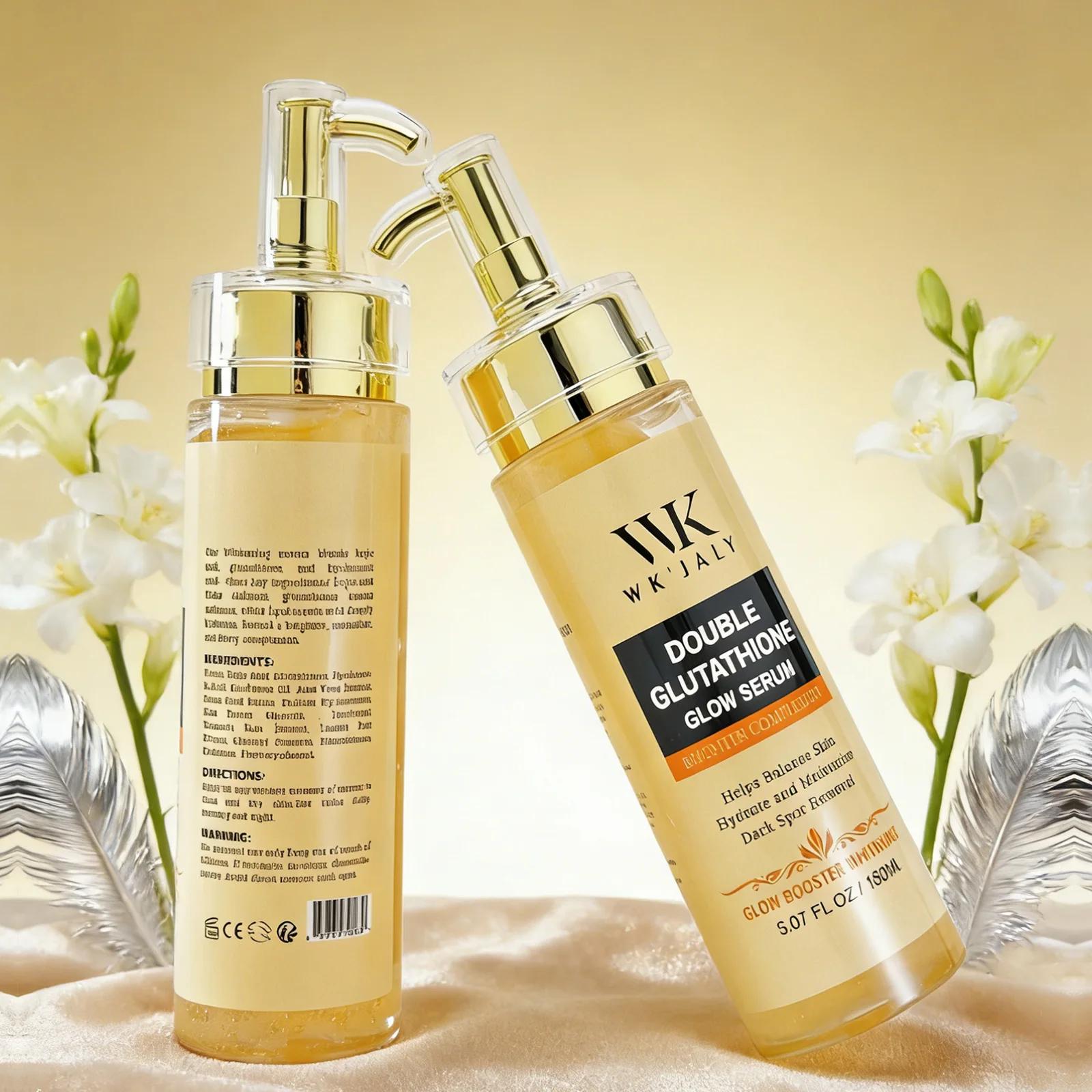 Sérum éclaircissant double glutathion WK JALY pour le visage, le corps, avec acide hyaluronique, cor