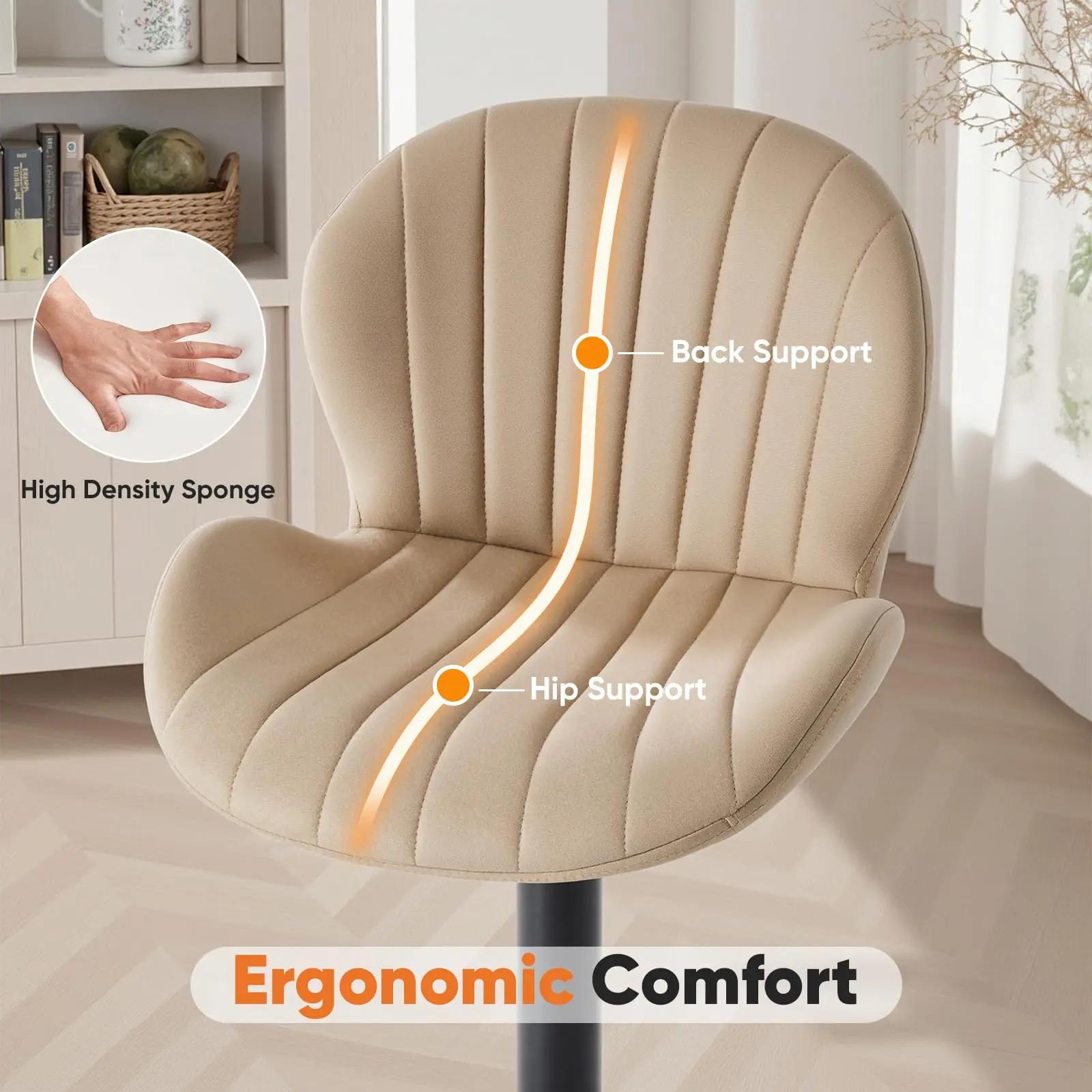 JHK Ergonomique Moderne 360 °   Ensemble de 2 chaises de salle à manger pivotantes, chaises de cuisi