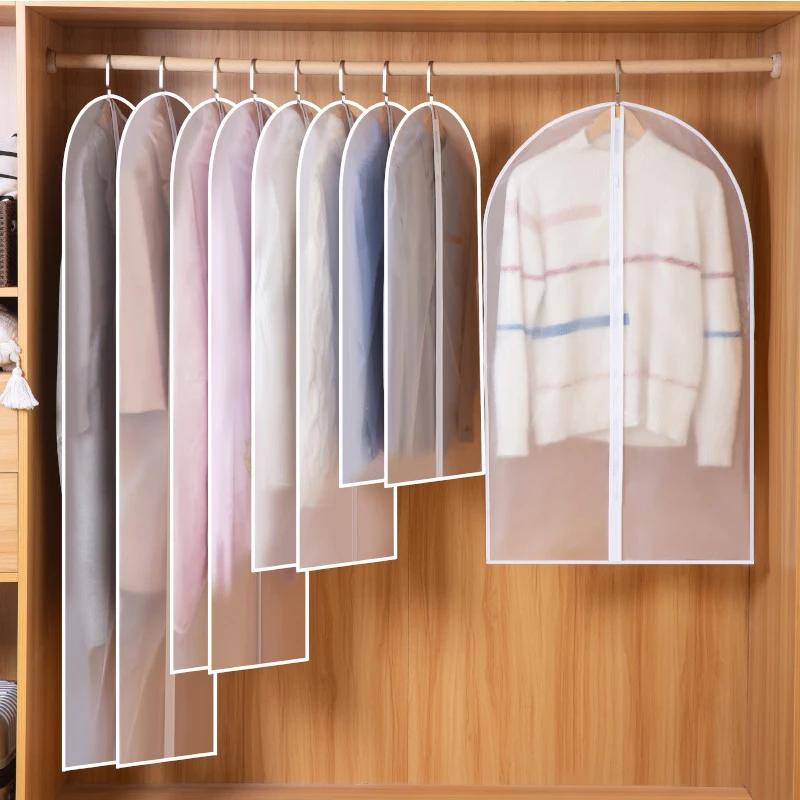 Sac de protection de vêtement anti-poussière, housse de vêtements entièrement fermée avec fermeture 
