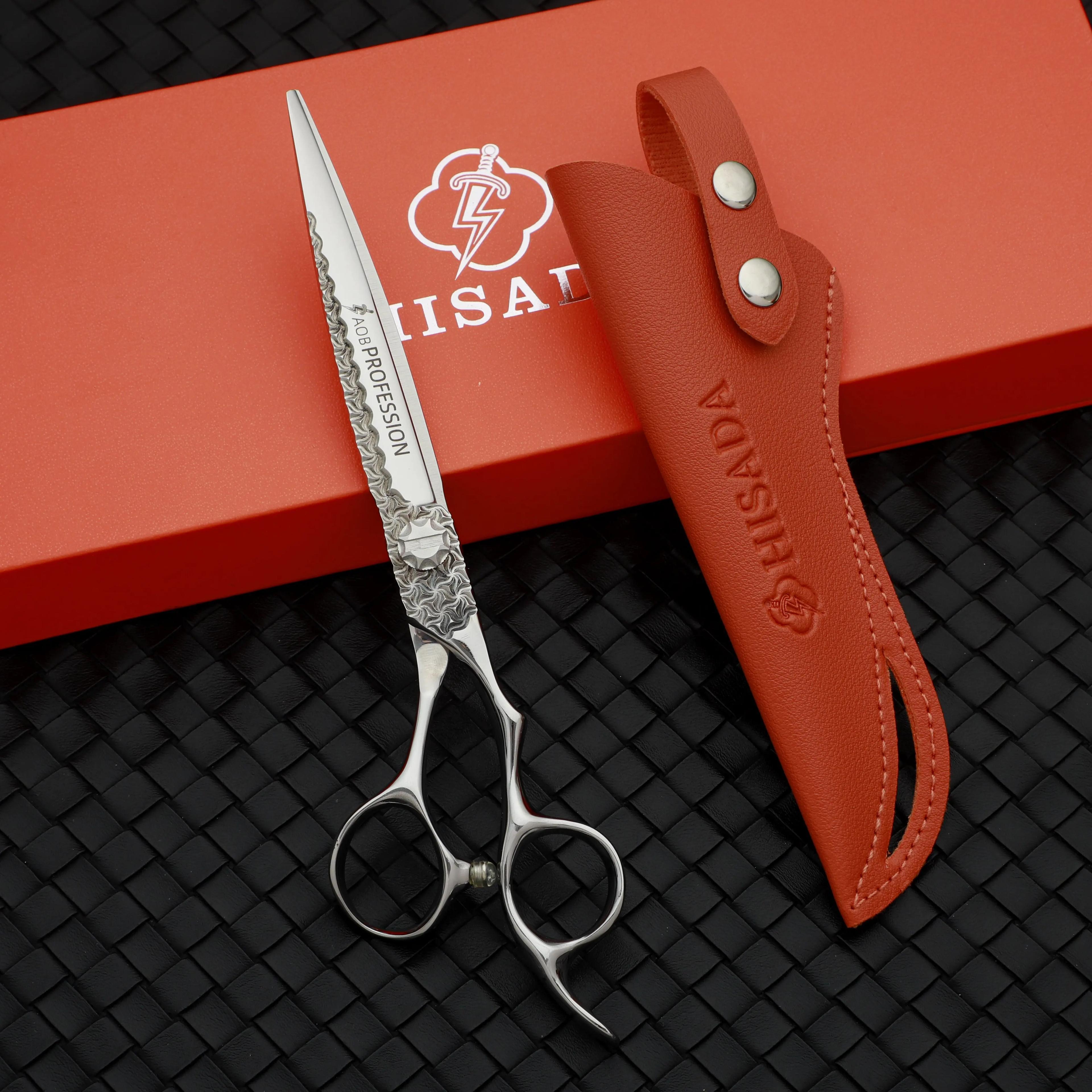HISADA ciseaux de coiffeur professionnels 7.0 pouces machine de coupe de cheveux VG10 matériel cisea