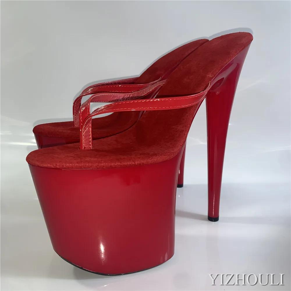 Tongs de Princesse à Talons Aiguilles Sexy de 15 à 20 cm, Chaussures de Boîte de Nuit Personnalisabl