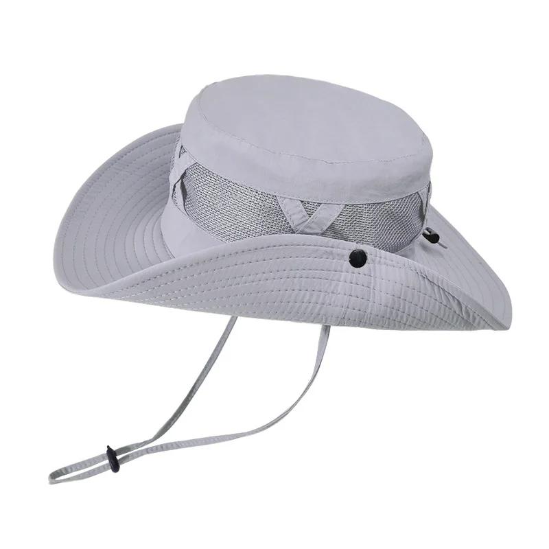 Chapeau de protection solaire pour hommes, chapeau de pêche d'alpinisme en plein air, grand avant-to