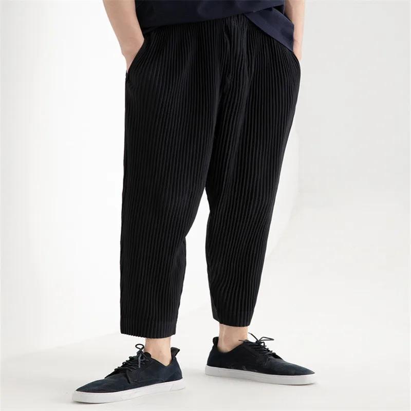 Miyake pantalon plissé costume homme pantalon neuf minutes automne 2025 automne veste mince + taille