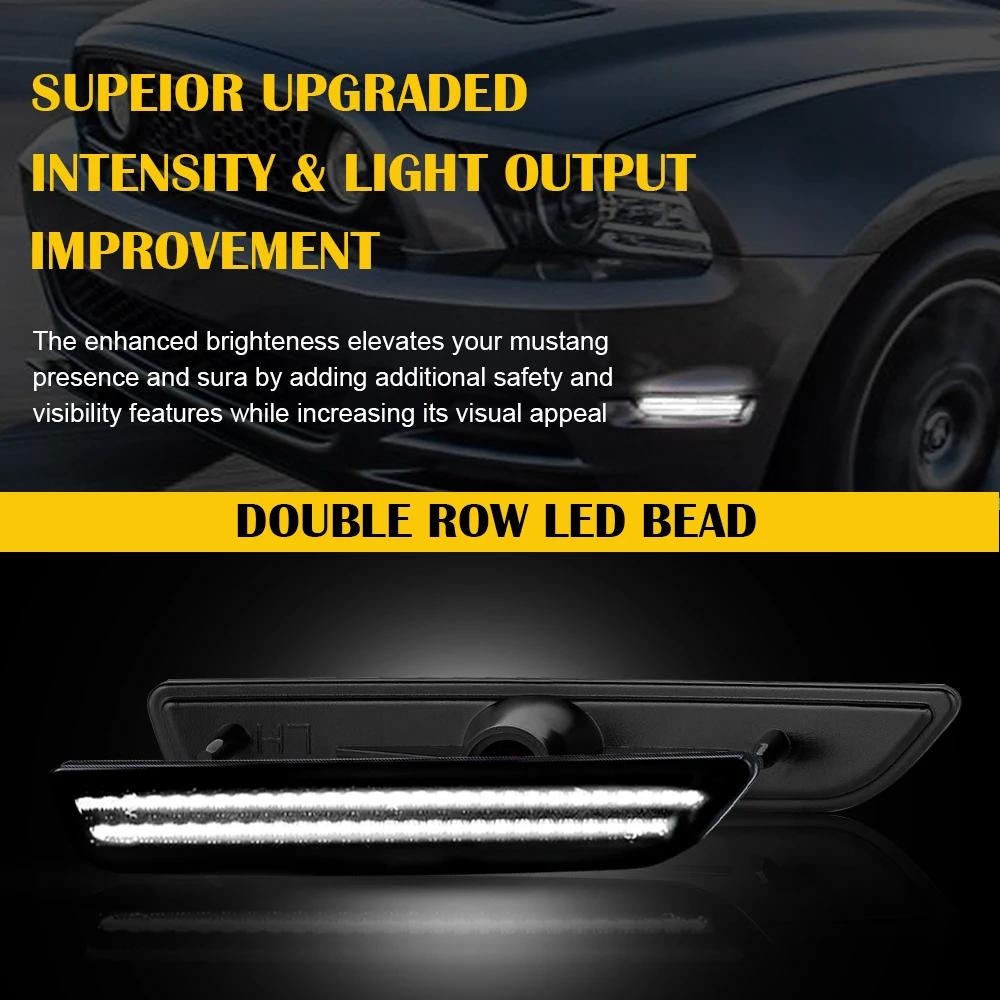 2 pièces pour voiture Mustang LED feux de position latéraux arrière pour Ford Mustang 2010 2011 2012