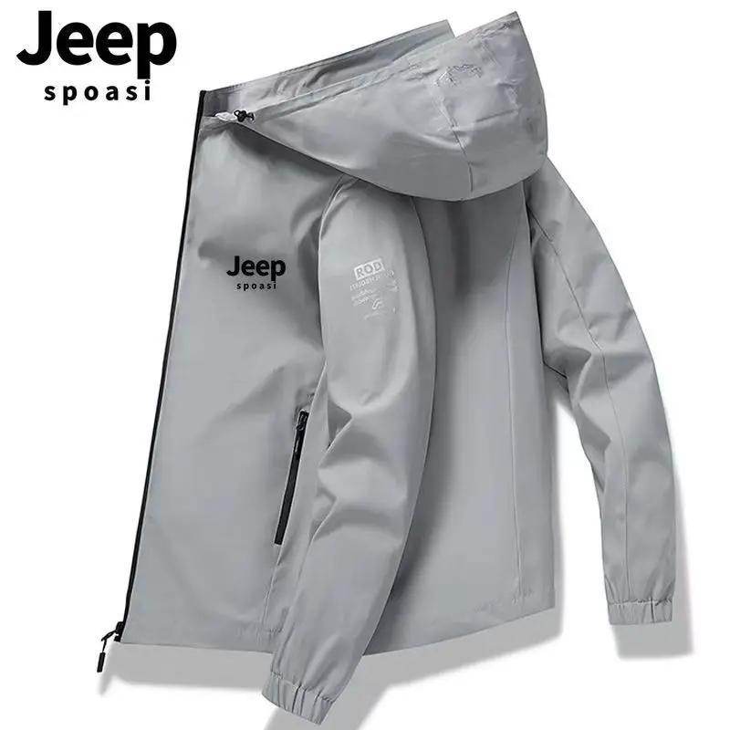 JEEP 2026 Nouvelle veste à capuche d'extérieur élégante, confortable et imperméable avec fermeture é