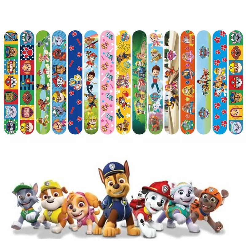 15 pièces/ensemble Paw Patrol série familiale Bracelet Ryder Marshall écombrant PVC Snap cercle dess