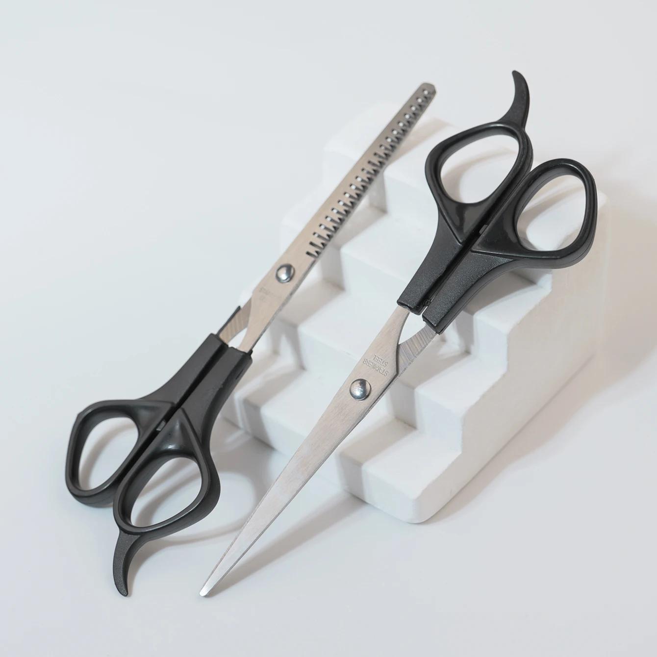 Kit de ciseaux de coupe de cheveux, ciseaux de coiffure professionnels pour Salon de coiffure, barbi