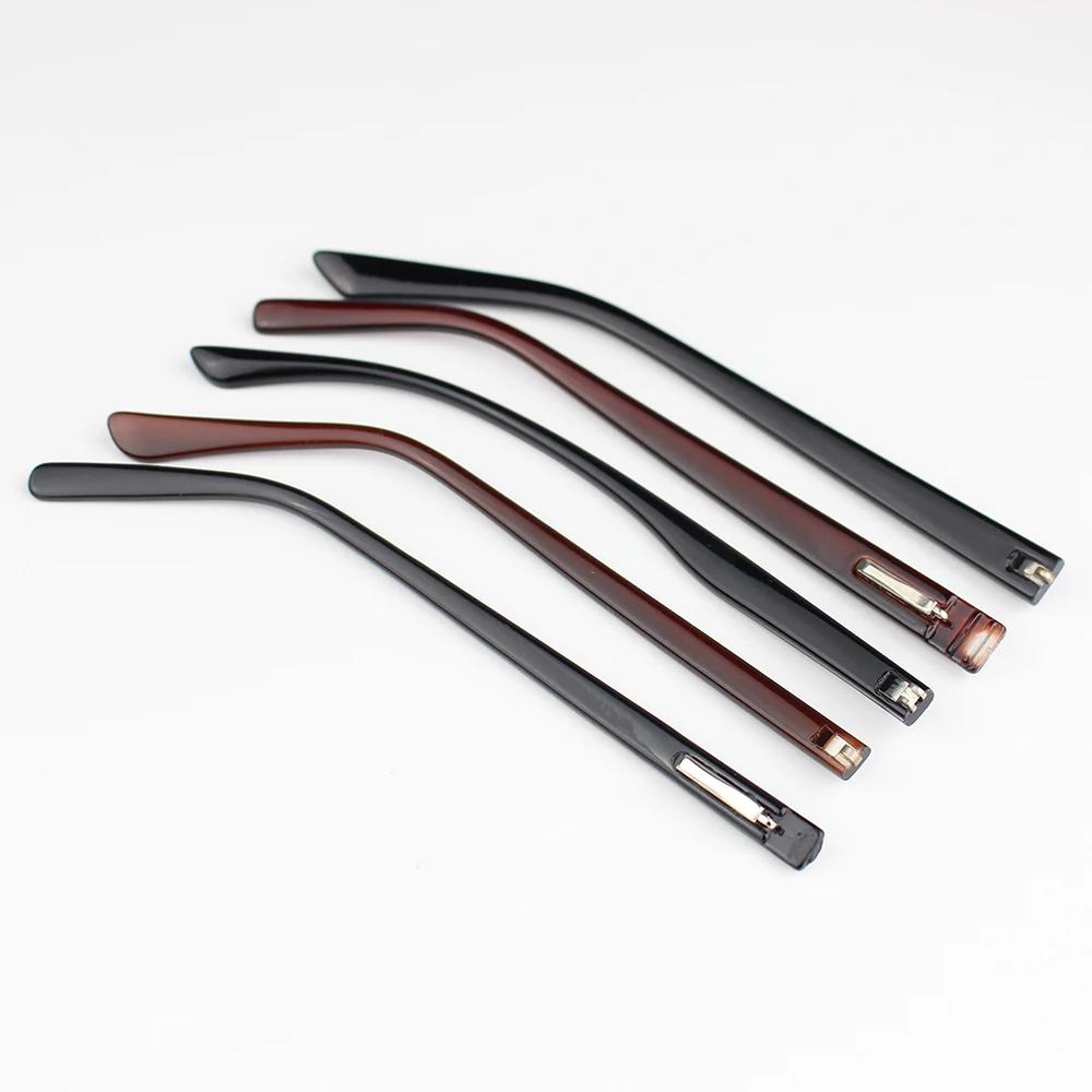 1 paire PC lunettes en plastique lunettes de soleil Temple jambe pointe noir marron optique cadre lu