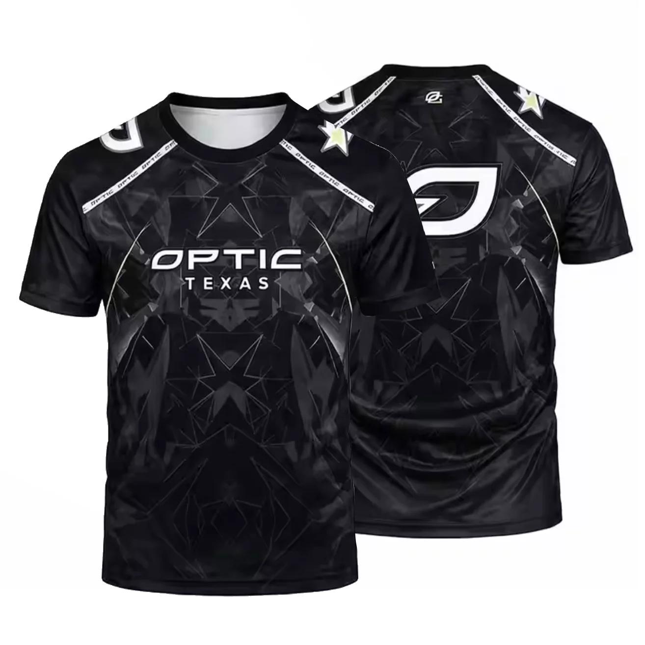 T-shirt respirant imprimé en 3D pour fans de l'équipe d'e-sport Team Esports Club 2026 OpTic TEXAS N