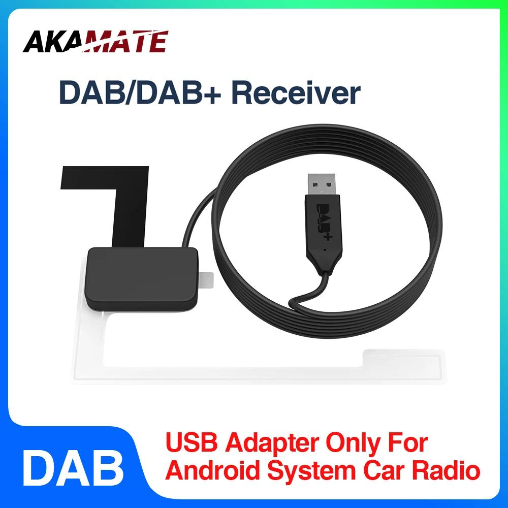 Antenne DAB pour système Android, autoradio, adaptateur USB, stéréo DAB +, récepteur, lecteur, prise