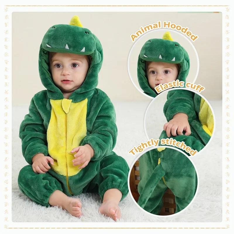 Combinaison de carnaval d'hiver MICHLEY pour bébé, à capuche, en flanelle, costume de cosplay pour t