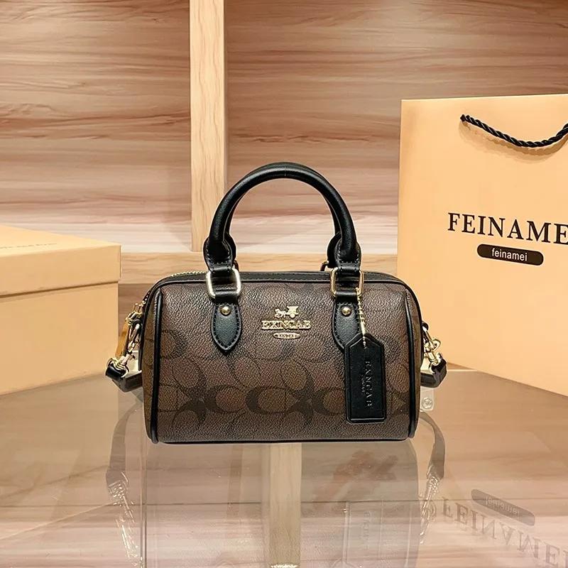 Sac à main Boston léger de marque de luxe pour femmes, sac à bandoulière rétro haut de gamme à bando