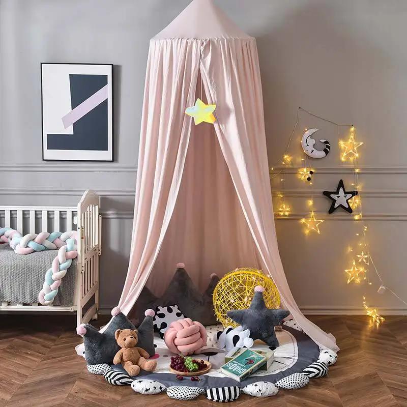 Moustiquaire pour Enfants, Rideau CPull pour Bébé, Décor de Lit, Tente de Face, Chambre de Princesse