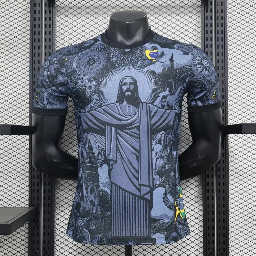 Le nouveau T-shirt pour hommes d'été 2025 avec impression de motifs de jésus en 3D est un vêtement d