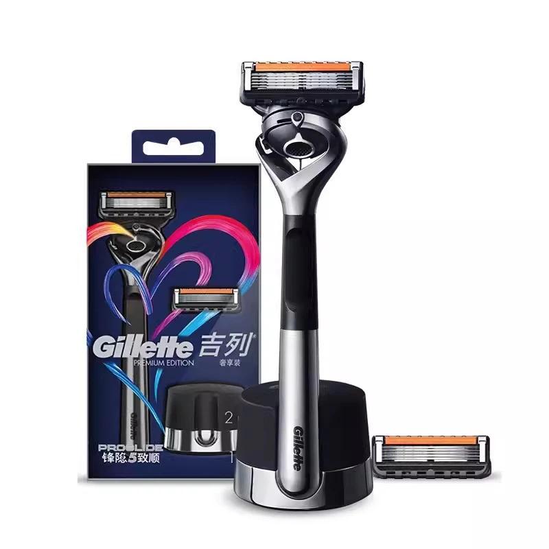 Gillette Razor Fusion 5 ProGlide Premiul Edition Flex Ball Tech Rasoir pour hommes avec lame de coup
