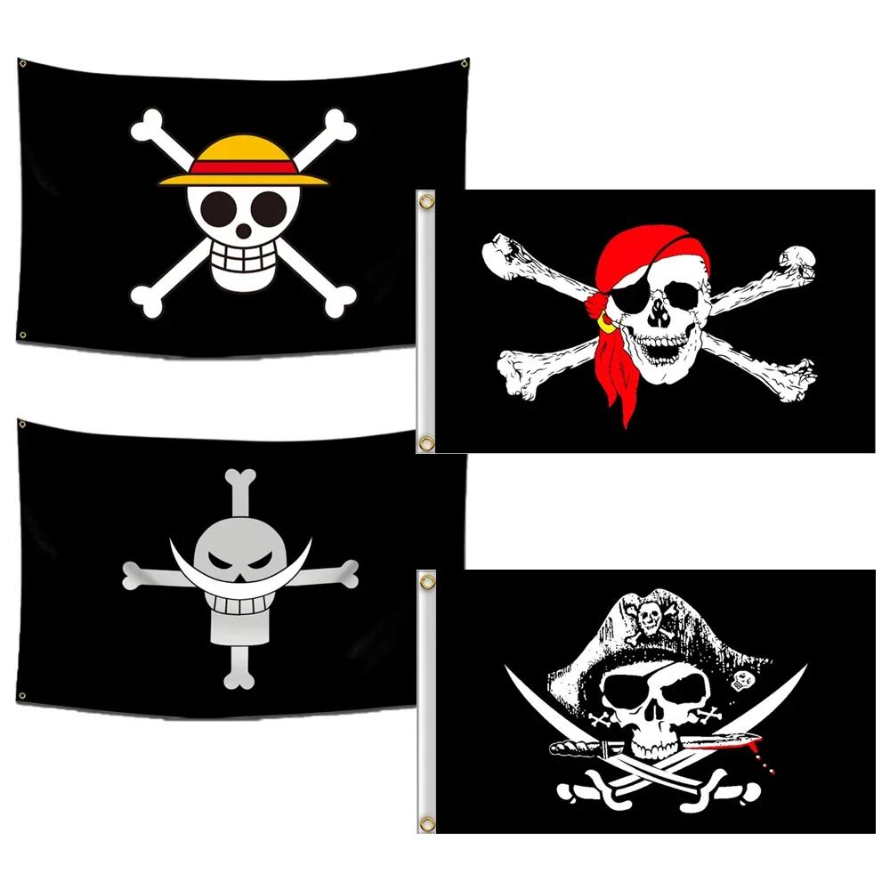 Bannière murale décorative One Piece Jolly Roger, peinture de dessin animé, jouet, drapeau de pirate