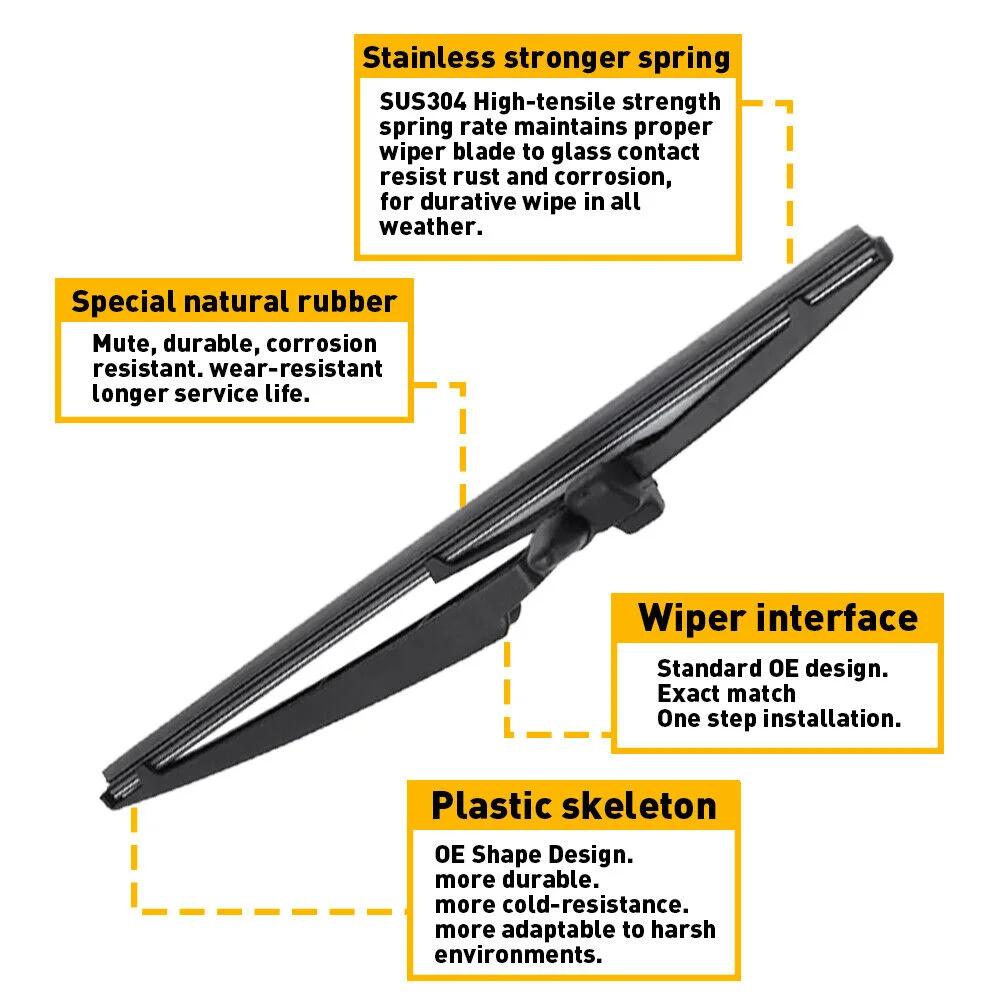 Bras d'essuie-glace arrière et lame pour 2003-2009 Toyota 4runner limitée utilitaire Sport 4 portes