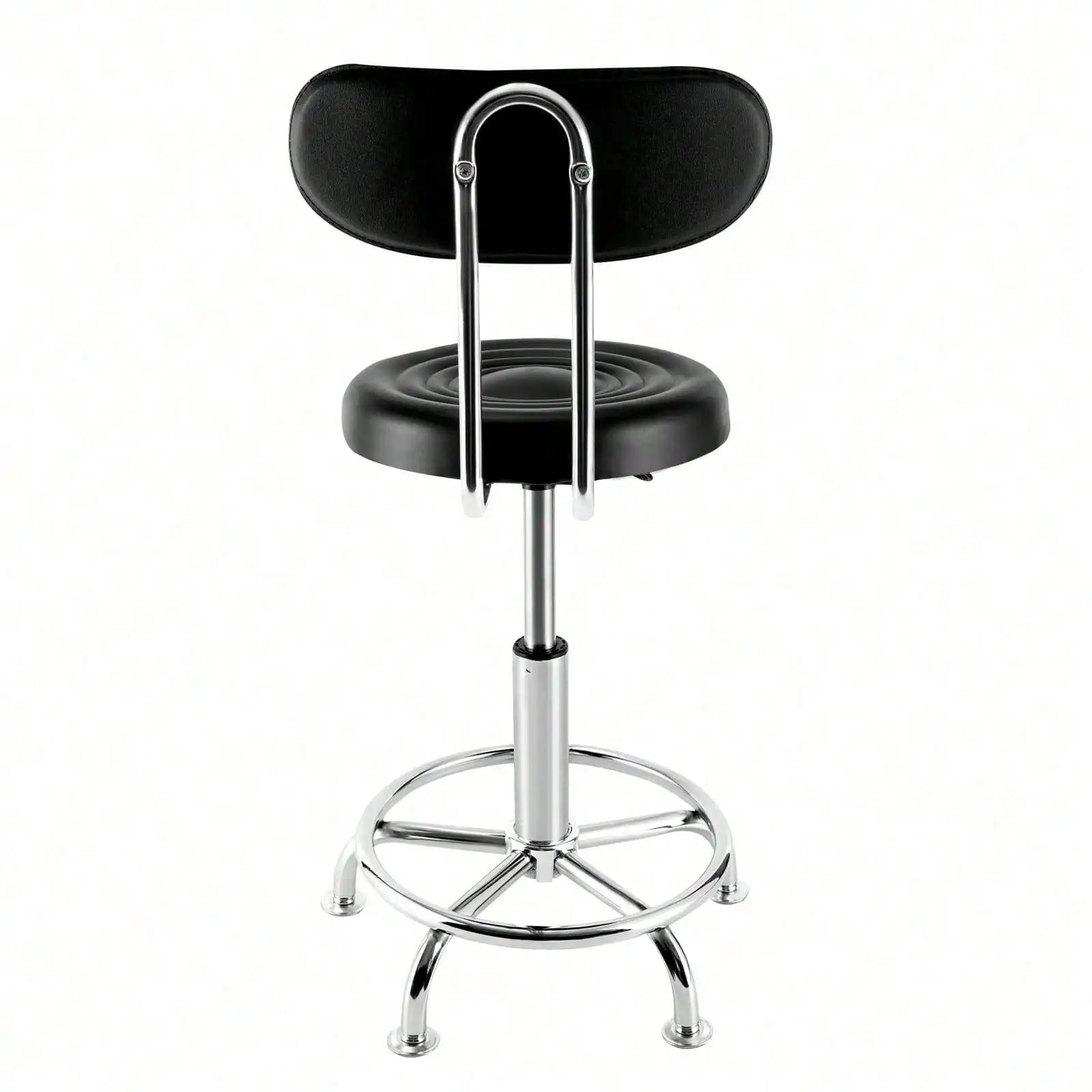 Tabouret d'atelier, banc, chaise hydraulique, Bar, Garage, avec dossier + repose-pieds, chaise pivot