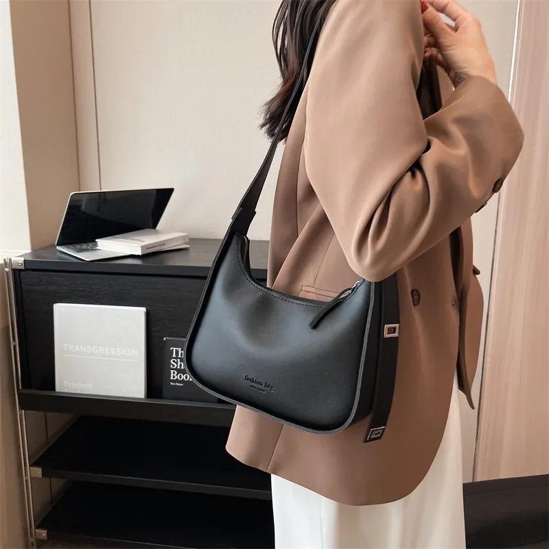 Sac sous les bras polyvalent pour femme, sac décontracté Bergame, initié, marée, mode haut de gamme,