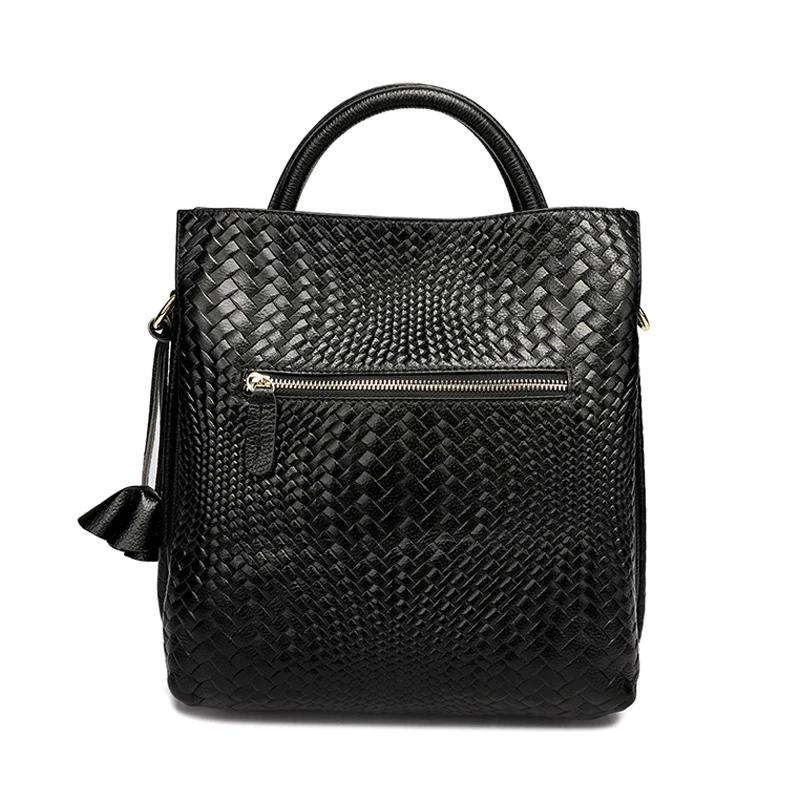 Sac à Main à Motif Tissé Noir pour Femme, Sacoche Décontractée, Polyvalente, Luxueuse, à la Mode