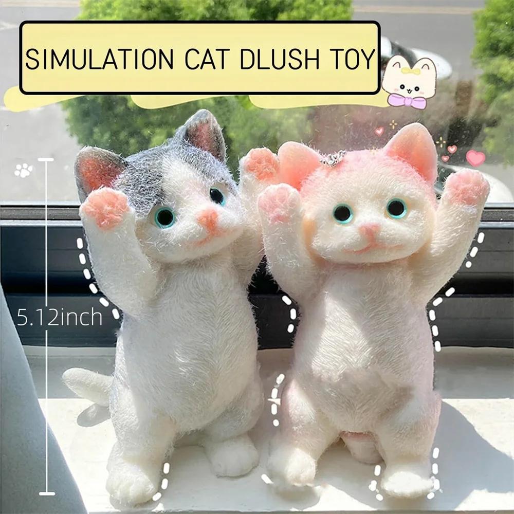 13CM mignon Taba Squishy chat moelleux collant réaliste chat anti-Stress jouet Simulation chats poup