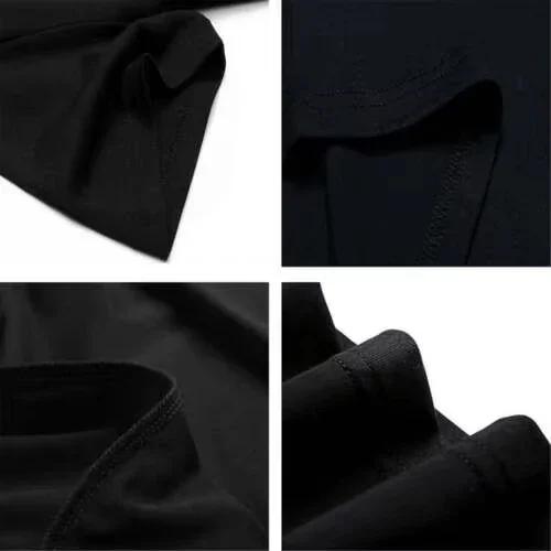 T-shirt d'été pour homme Ko Cheng en coton 100 % avec imprimé film, coupe ample à manches courtes, i