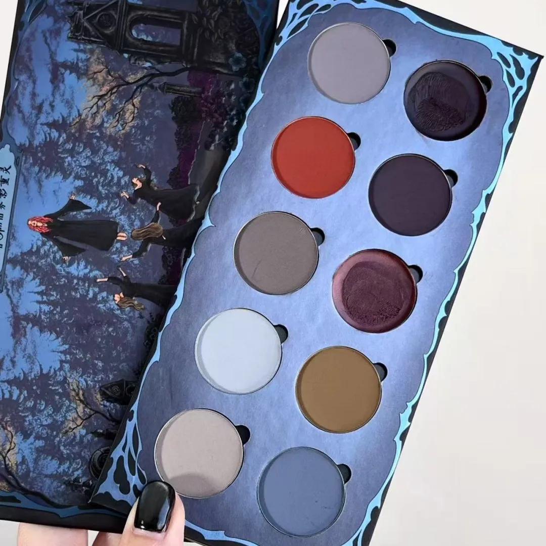 Palette de fards à paupières Shellwe Makeup Misty Spirit All Matte Fog Shadow Ghost, dix couleurs en