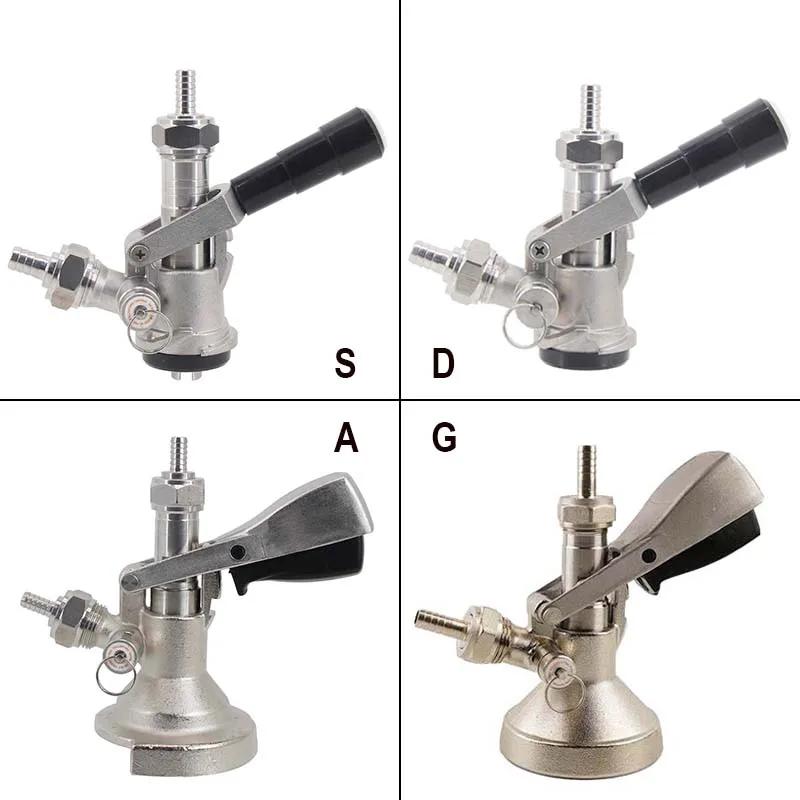 Coupleur de fût commercial avec sonde en acier inoxydable PRV Type S/D/A/G 304, Boby en laiton nicke