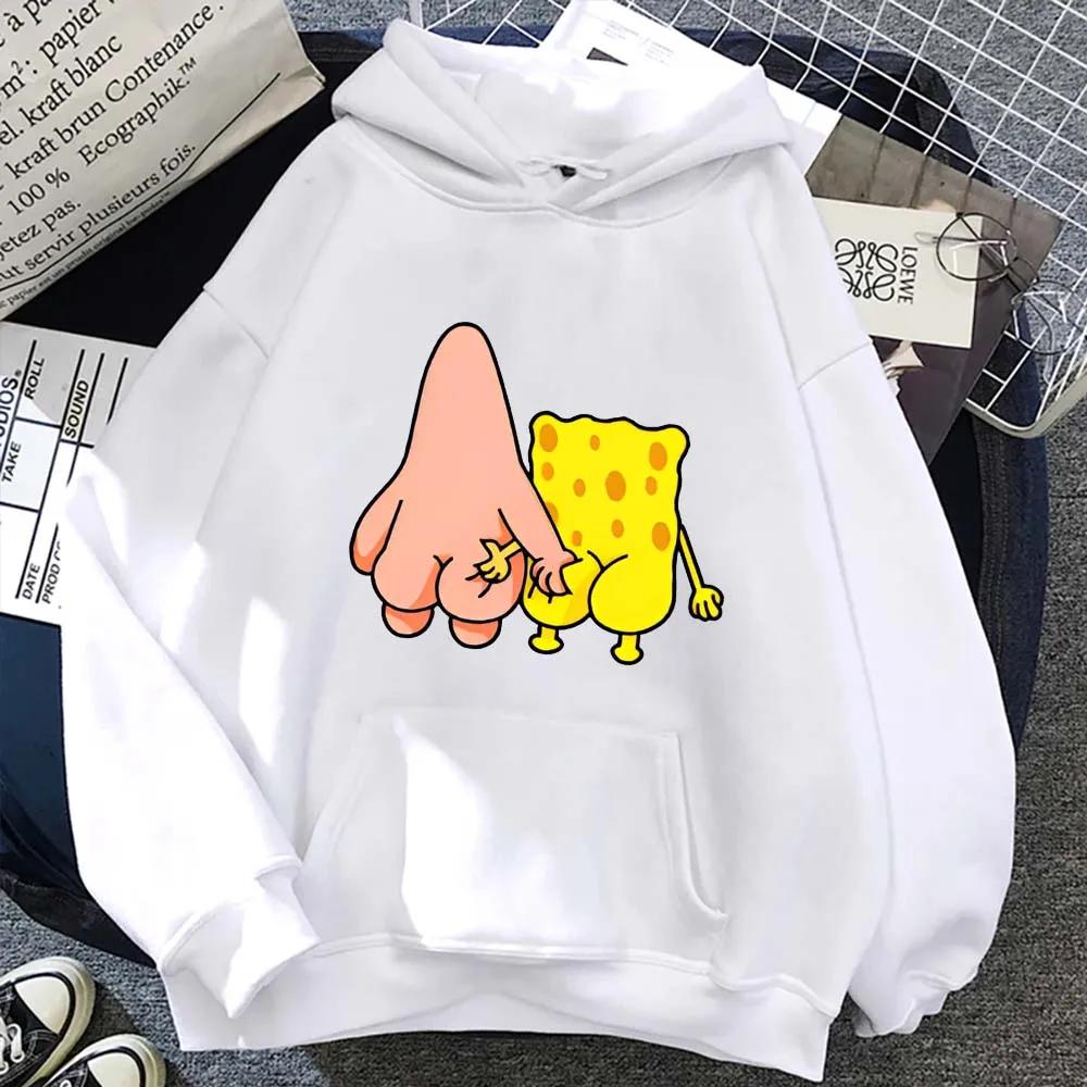 Nouveau Sweat à Capuche Grande Taille 2026 Style Couple Sportif Tendance pour Homme Bob l'éponge et 