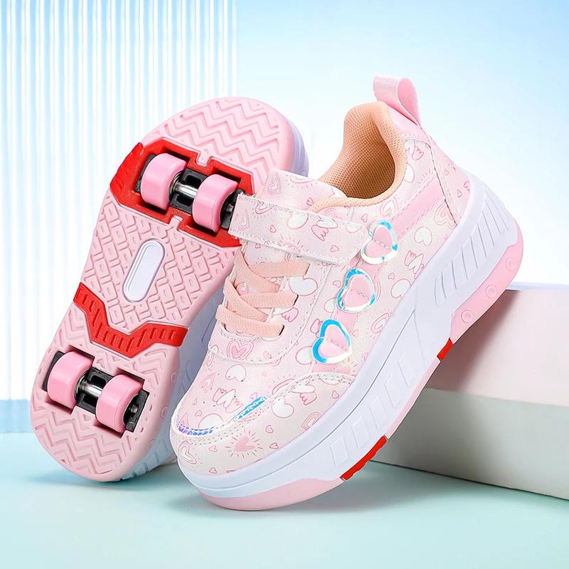 Chaussures à roulettes pour enfants, baskets à roulettes, patins à roulettes pour enfants, chaussure