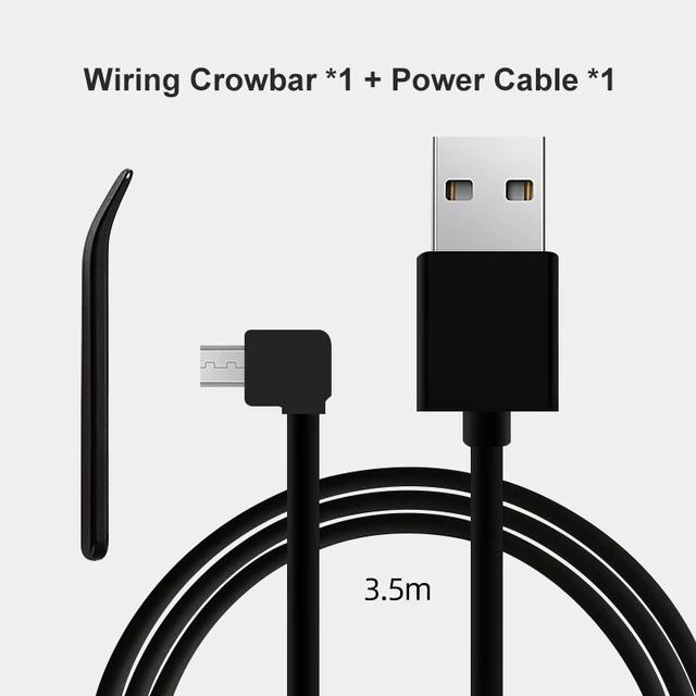 Câble de charge micro USB pour voiture, DVR, 70mai, 4K, A800S, A500S, 1S, D06, D07, D10, M300