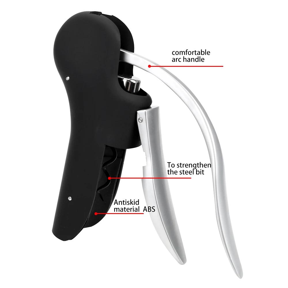 Tire-bouchon à levier de barre de coupe-capsule, ensemble d'outils pour le vin, perceuse à liège, ki