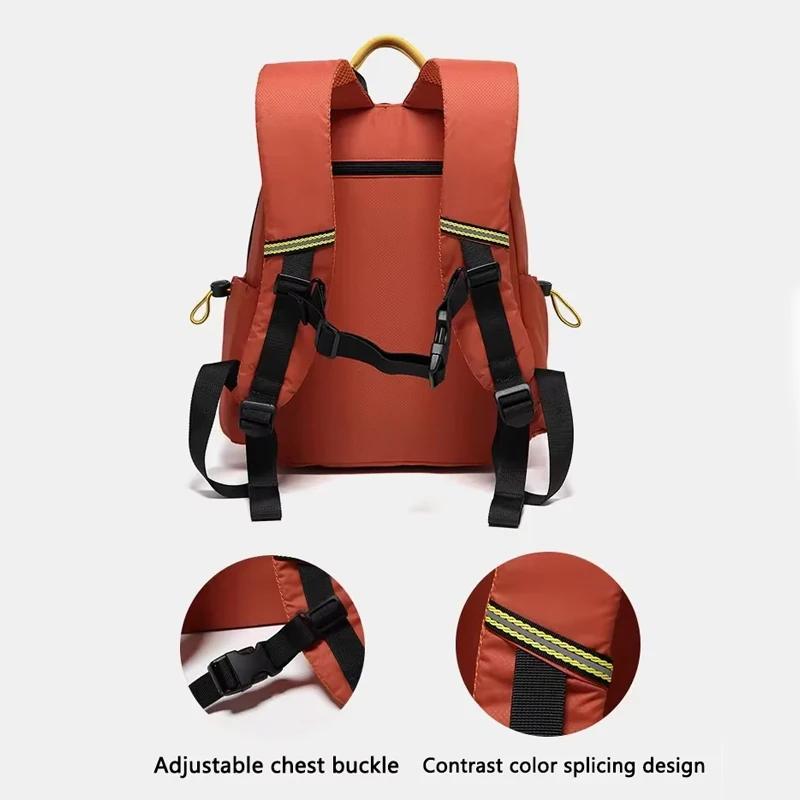 FouEisSac à dos étanche en nylon léger pour femme, cartable décontracté, grand sac à dos initié, mod