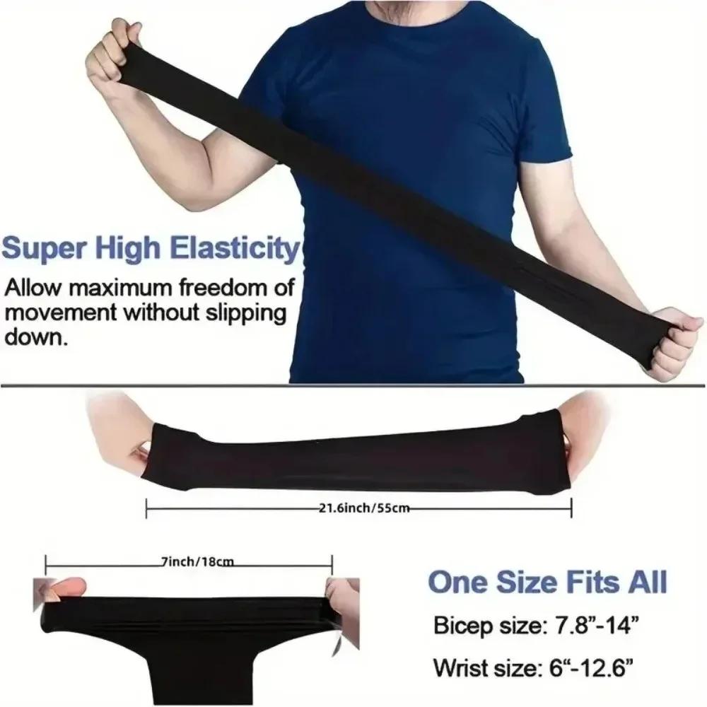 3 paires de manchons de protection solaire UV pour les bras – Protection respirante, utilisables pou