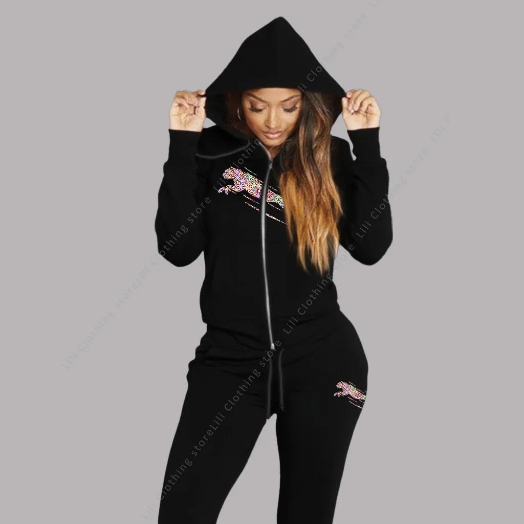 Survêtement femme sweat à capuche esthétique sweats pantalons de survêtement 2 pièces ensemble cardi