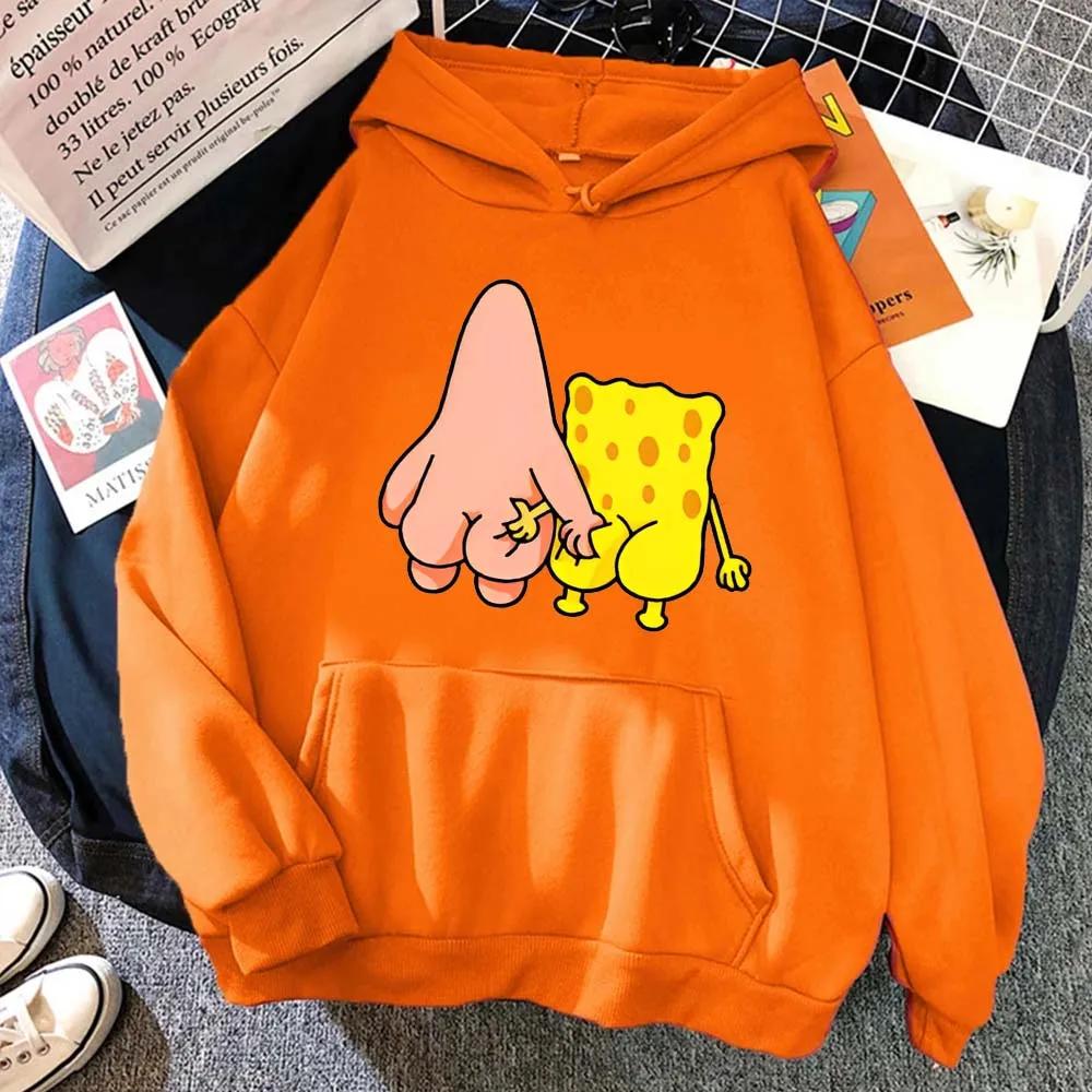 Nouveau Sweat à Capuche Grande Taille 2026 Style Couple Sportif Tendance pour Homme Bob l'éponge et 
