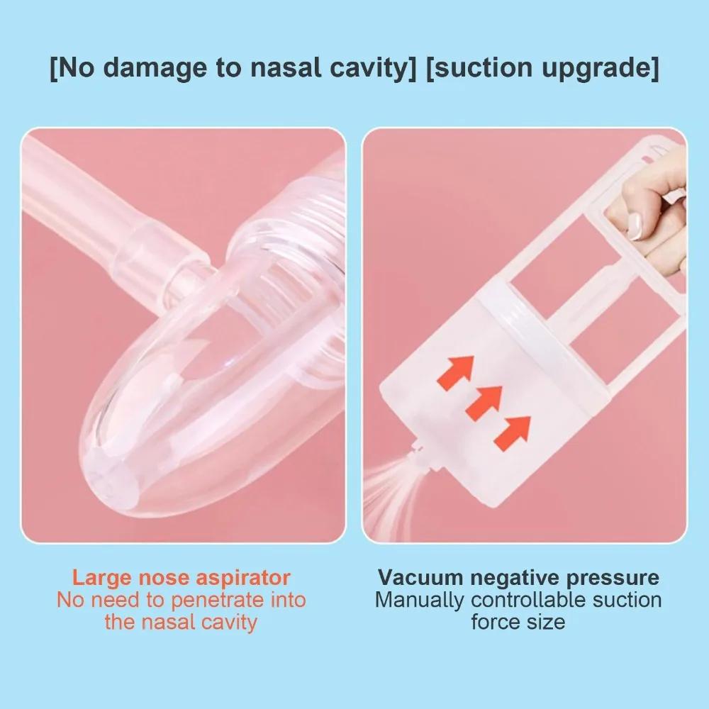 Aspirateur nasal manuel puissant à pompe manuelle, extracteur nasal non invasif, embout nasal confor