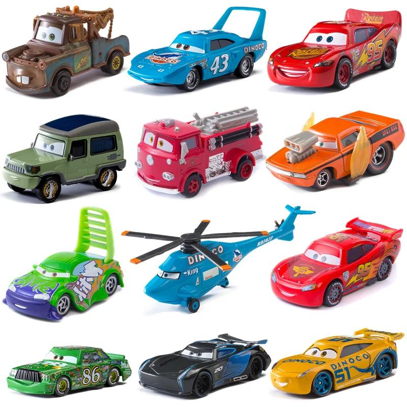 Disney Pixar-Voitures 3 Rains Mcqueen pour enfants, collection de modèles Mater, véhicules moulés so